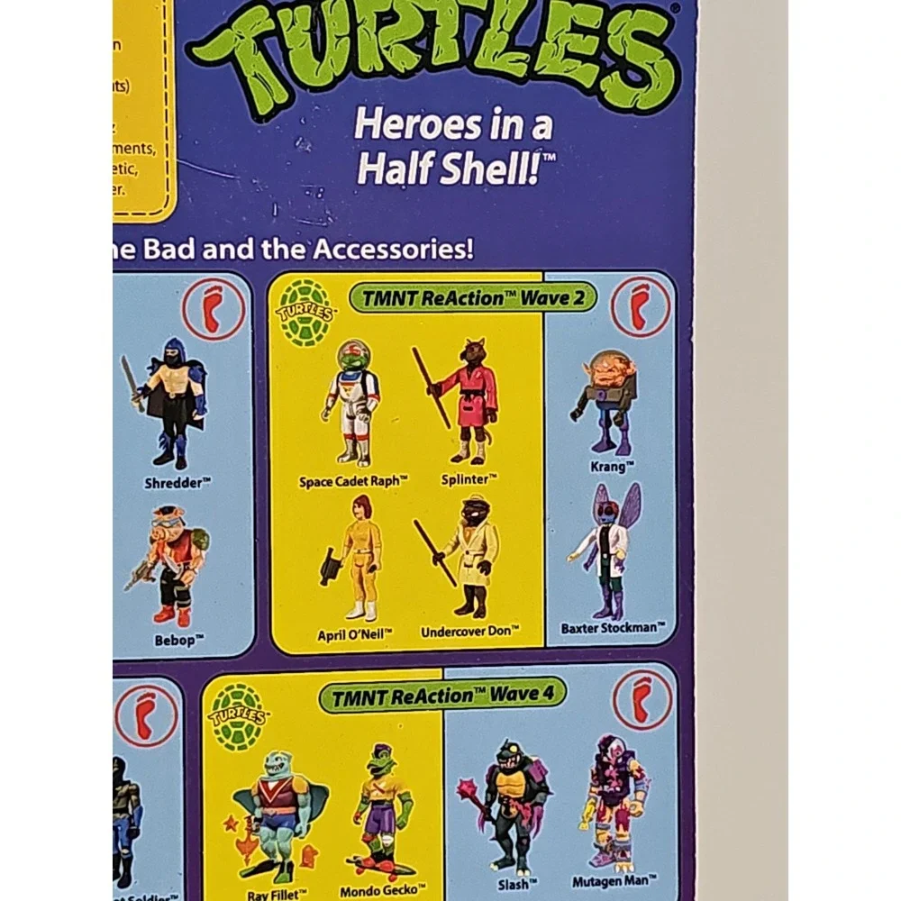 Reaction Super7 Teenage Mutant Ninja Turtles Mutagen Man 3.75 Figure